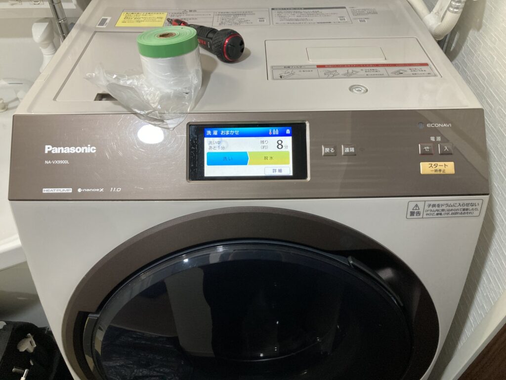福岡市西区で修理したパナソニックのドラム式洗濯乾燥機NA-VX9900L